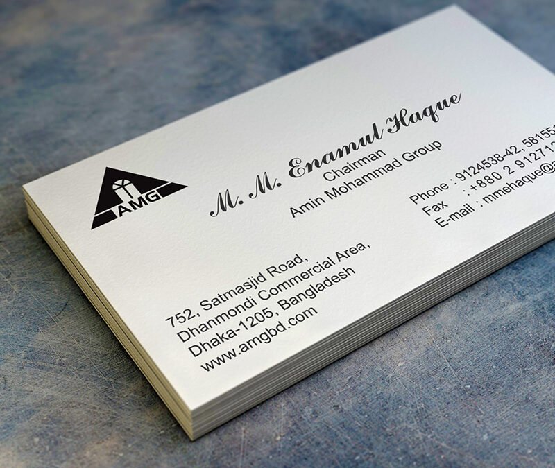 Amin mohammad foundation business card